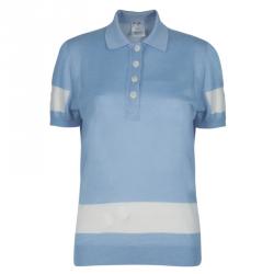 مملوكة مسبقًا Chanel Light Blue Polo Shirt