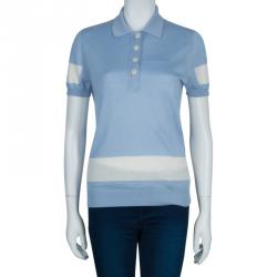 مملوكة مسبقًا Chanel Light Blue Polo Shirt