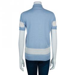 مملوكة مسبقًا Chanel Light Blue Polo Shirt