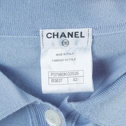 مملوكة مسبقًا Chanel Light Blue Polo Shirt