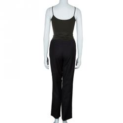 Chanel Brown Wool Trousers L