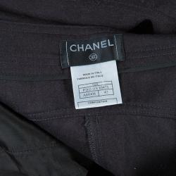 Chanel Brown Wool Trousers L