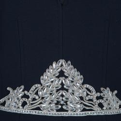 مملوكة مسبقًا طقم شانيل ميدنايت تويد أزرق مزخرف L