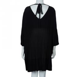 Pre Owned Chanel Black Knit Oversized Dress M
