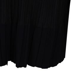 Pre Owned Chanel Black Knit Oversized Dress M