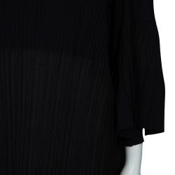 Pre Owned Chanel Black Knit Oversized Dress M