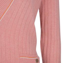 Pre Owned Chanel Pink V Neck Sweater M