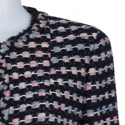 Pre Owned Chanel Black Tweed Jacket M