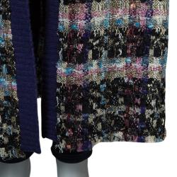 Pre Owned Chanel Purple Long Cardigan XL