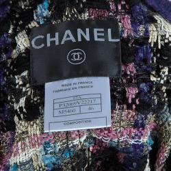 Pre Owned Chanel Purple Long Cardigan XL