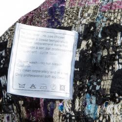 Pre Owned Chanel Purple Long Cardigan XL