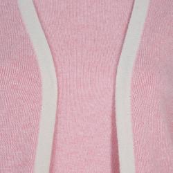 Pre Owned Chanel Pink Cashmere Cardigan Twin Set S