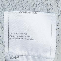 مملوكة مسبقًا توب شانيل تريكو أبيض S