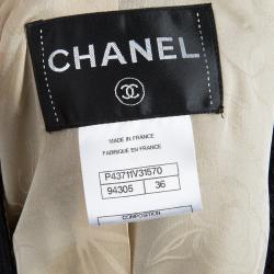 Pre Owned Chanel Black Textured Jacket S