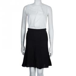 Pre Owned Chanel Black Flare Skirt S