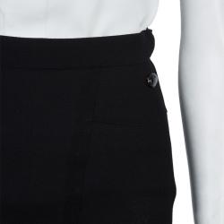 Pre Owned Chanel Black Flare Skirt S