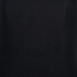 Pre Owned Chanel Black Contrast Leather Trim Detail Strapless Maxi Dress M