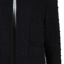 Chanel Black Wool Boucle Jacket L