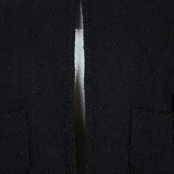 Chanel Black Wool Boucle Jacket L