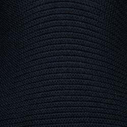 مملوكة مسبقًا فستان شانيل كم طويل تصميم واسع تريكو سميك أسود S