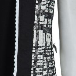 Chanel Monochrome Textured Short Sleeve Jacket S