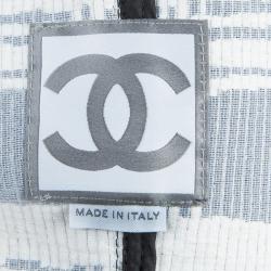 Chanel Monochrome Textured Short Sleeve Jacket S