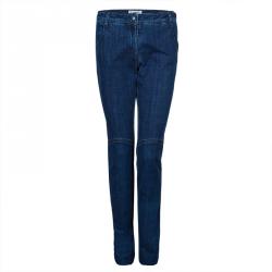 Pre Owned Chanel Indigo Dark Wash Denim Boot Cut Jeans M