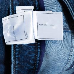 Pre Owned Chanel Indigo Dark Wash Denim Boot Cut Jeans M