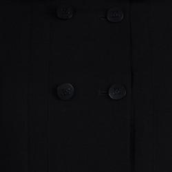 Pre Owned Chanel Black Wool Peter Pan Collar Jacket M