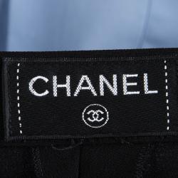 Pre Owned Chanel Black Silk Trousers M