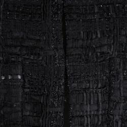 Chanel Black Fantasy Tweed Boucle Jacket M