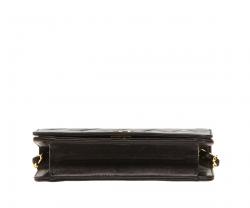 Pre Owned Chanel Black Quilted Lambskin Mini Flap Bag