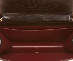 Pre Owned Chanel Black Quilted Lambskin Mini Flap Bag