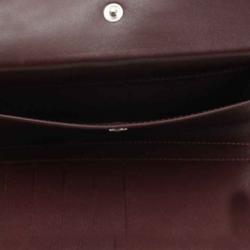 Pre Owned محفظة شانيل بقلاب جلد خروف مبطن سوداء