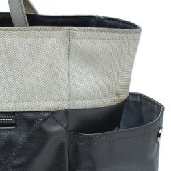 مملوكة مسبقًا Chanel Metallic Grey Coated Canvas Large Quilted Paris Biarritz  Tote