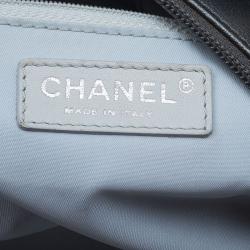 مملوكة مسبقًا Chanel Metallic Grey Coated Canvas Large Quilted Paris Biarritz  Tote