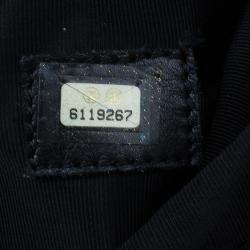 Pre Owned Chanel Black Leather Wild Stitch Bowling Bag