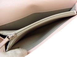 Pre Owned Chanel Pink Leather Brilliant L Yen Holder Wallet