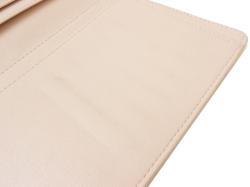 Pre Owned Chanel Pink Leather Brilliant L Yen Holder Wallet