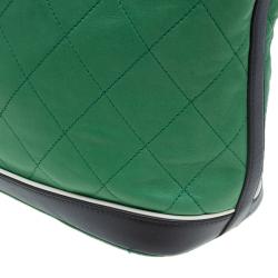 Chanel Green Quilted Leather Country Club Tote Bag