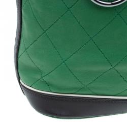 Chanel Green Quilted Leather Country Club Tote Bag