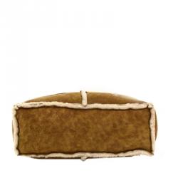 Pre Owned Chanel Brown Mutton Flap 4 CC logo Shoulder Bag