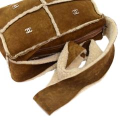 Pre Owned Chanel Brown Mutton Flap 4 CC logo Shoulder Bag