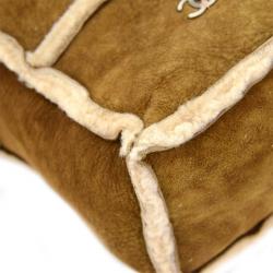 Pre Owned Chanel Brown Mutton Flap 4 CC logo Shoulder Bag
