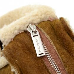 Pre Owned Chanel Brown Mutton Flap 4 CC logo Shoulder Bag