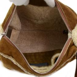 Pre Owned Chanel Brown Mutton Flap 4 CC logo Shoulder Bag