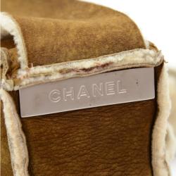 Pre Owned Chanel Brown Mutton Flap 4 CC logo Shoulder Bag