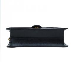 Chanel Black Lambskin Single Flap Shoulder Bag