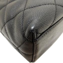 مملوكة مسبقًا حقيبة شانيل فينتدج جلد كافيار أسود للكتف