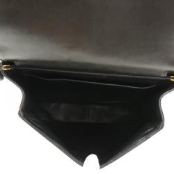 Pre Owned Chanel Black Quilted Lambskin Double Sided Medium Vertical Tote